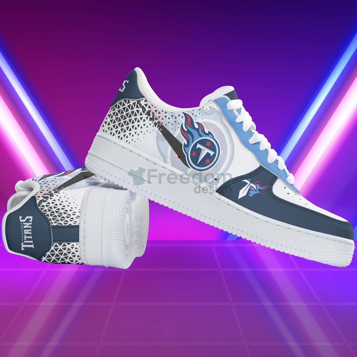 Tennessee Titans Football Team Style Design Air Force Shoes For Fans Product Photo 2