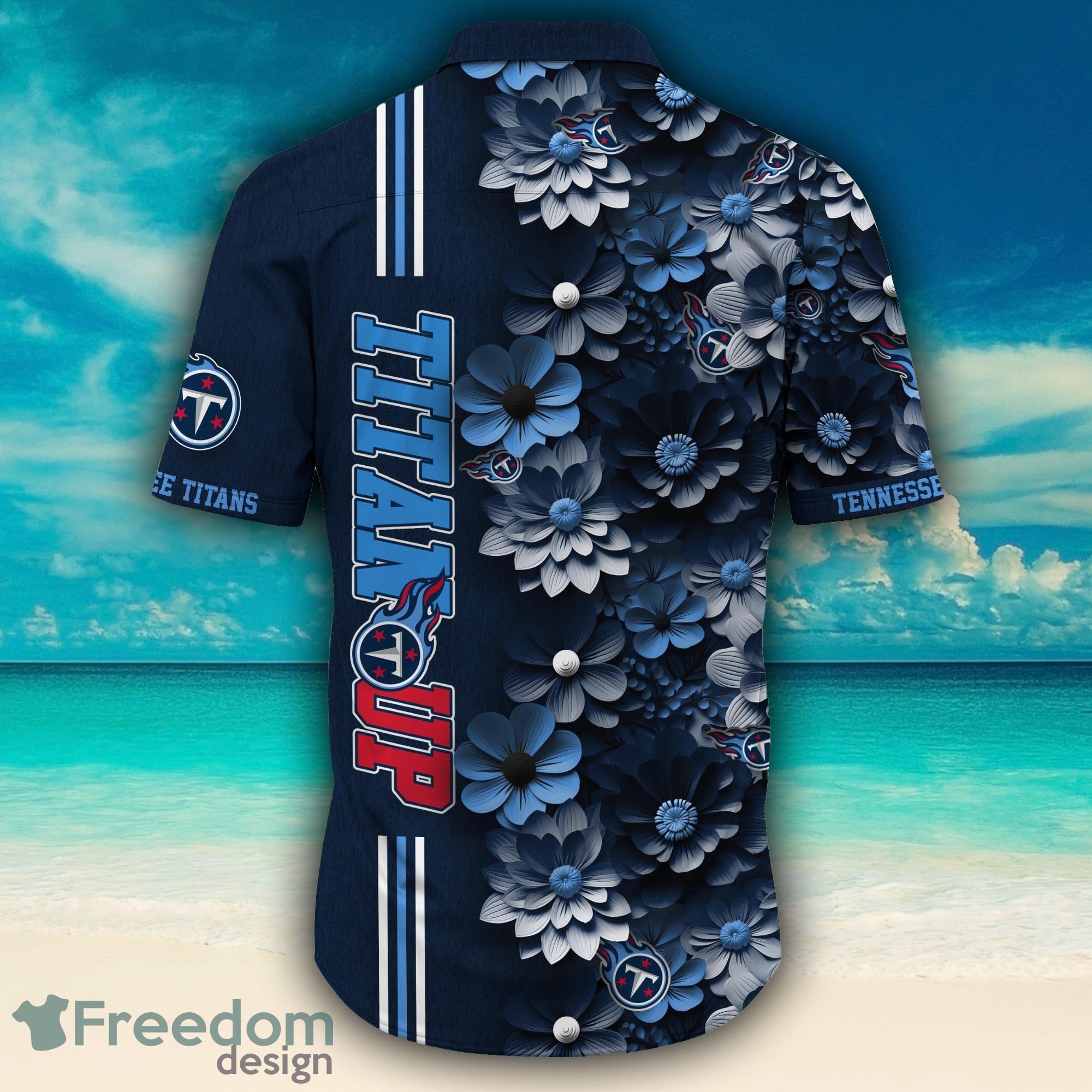 Tennessee Titans Sugarskull Short Sleeve Button Up Tropical Aloha