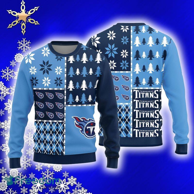 Tennessee Titans Christmas Tree Pattern Ugly Christmas Sweater For Fans -  Freedomdesign