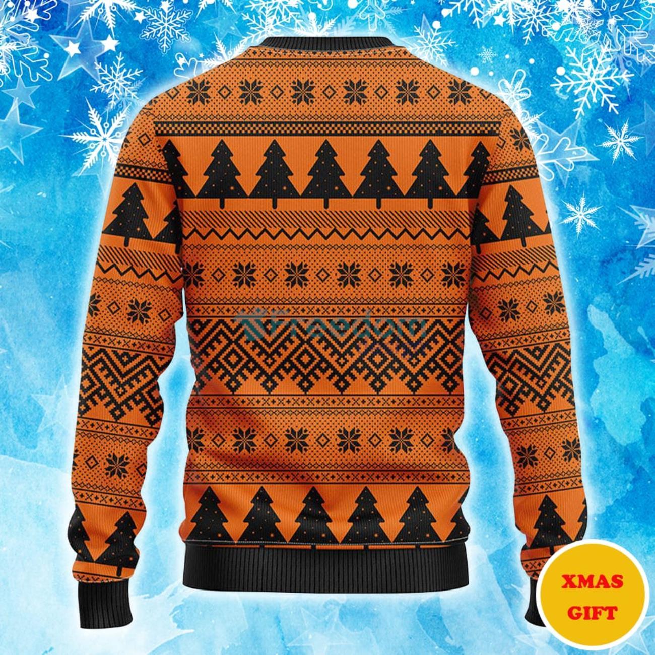 Texas Longhorns Minion Christmas AOP Sweater Product Photo 2