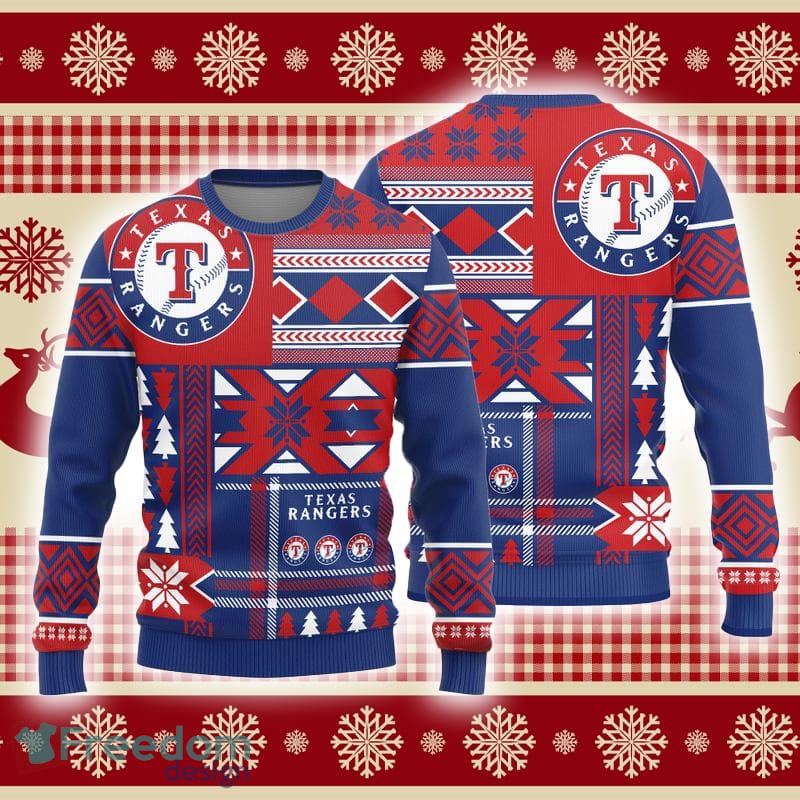 Texas Rangers Basic Pattern Knitted Sweater For Christmas - Freedomdesign