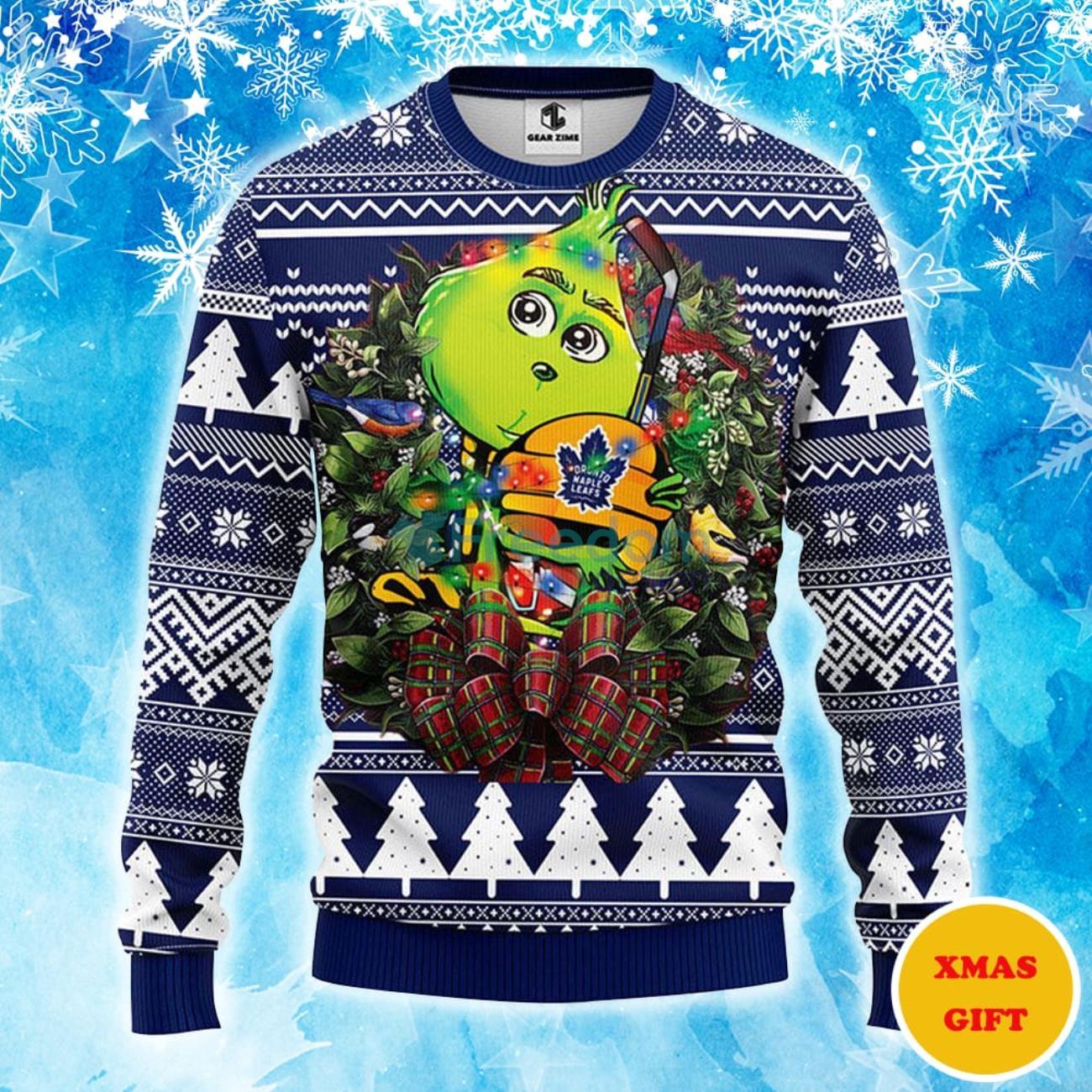For Fans Toronto Maple Leafs Cute Mickey Christmas Pattern Ugly