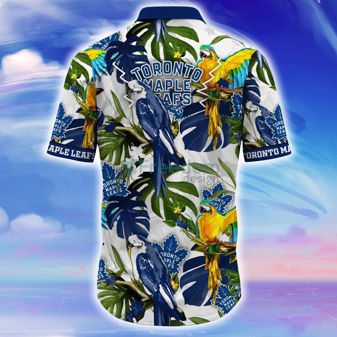 Toronto Maple Leafs NHL Custom Name Flower And Leaf Pattern Tropical Hawaiian  Shirt - Banantees