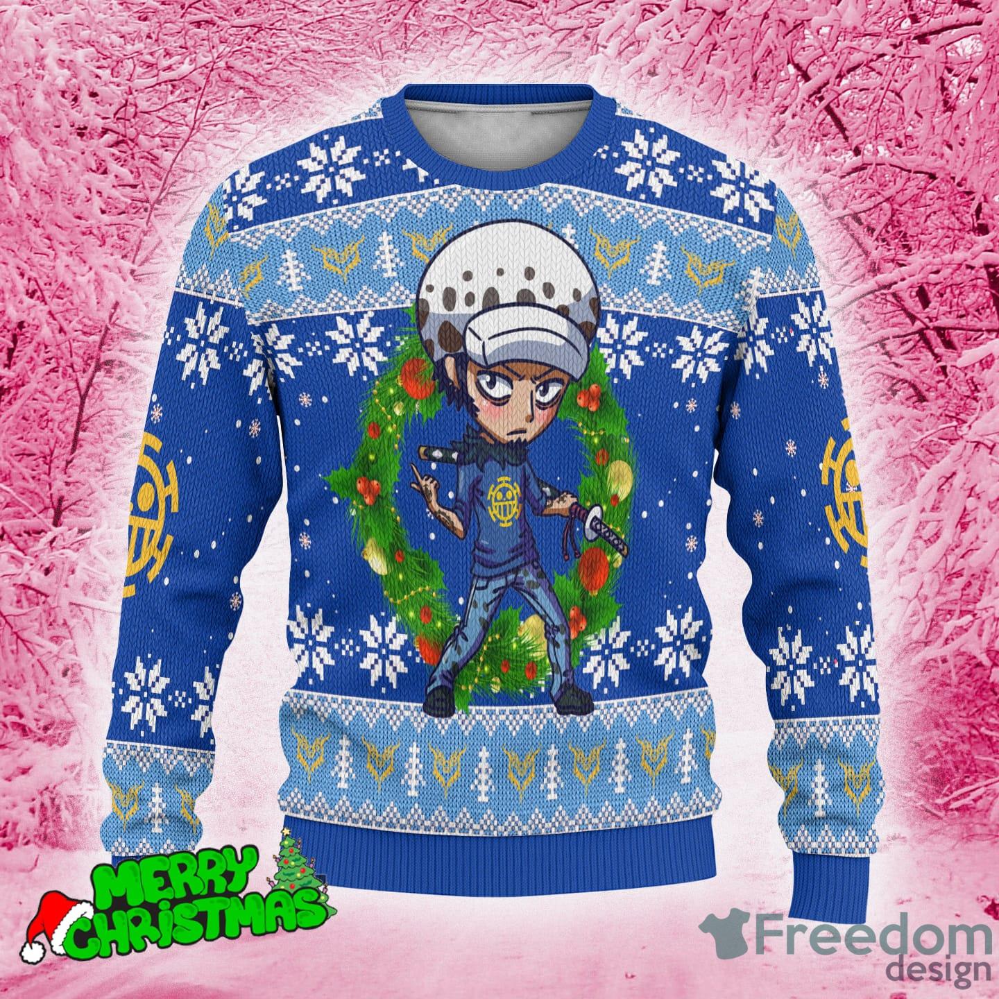 Trafalgar Law One Piece Merry Christmas Ugly Sweater