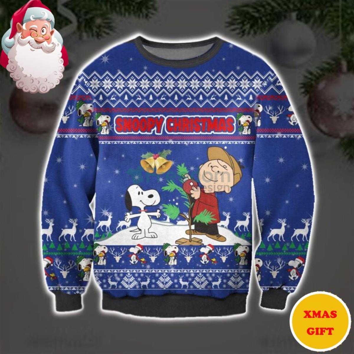 Washington Redskins Snoopy Dog Christmas AOP Sweater