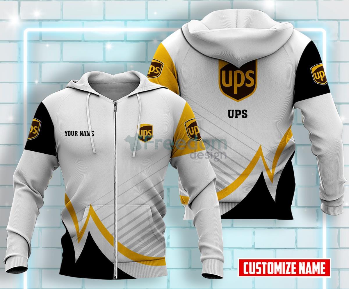 Ups All Over Printed 3D Custom Name Zip Hoodie Style Gift For Men Women Product Photo 1