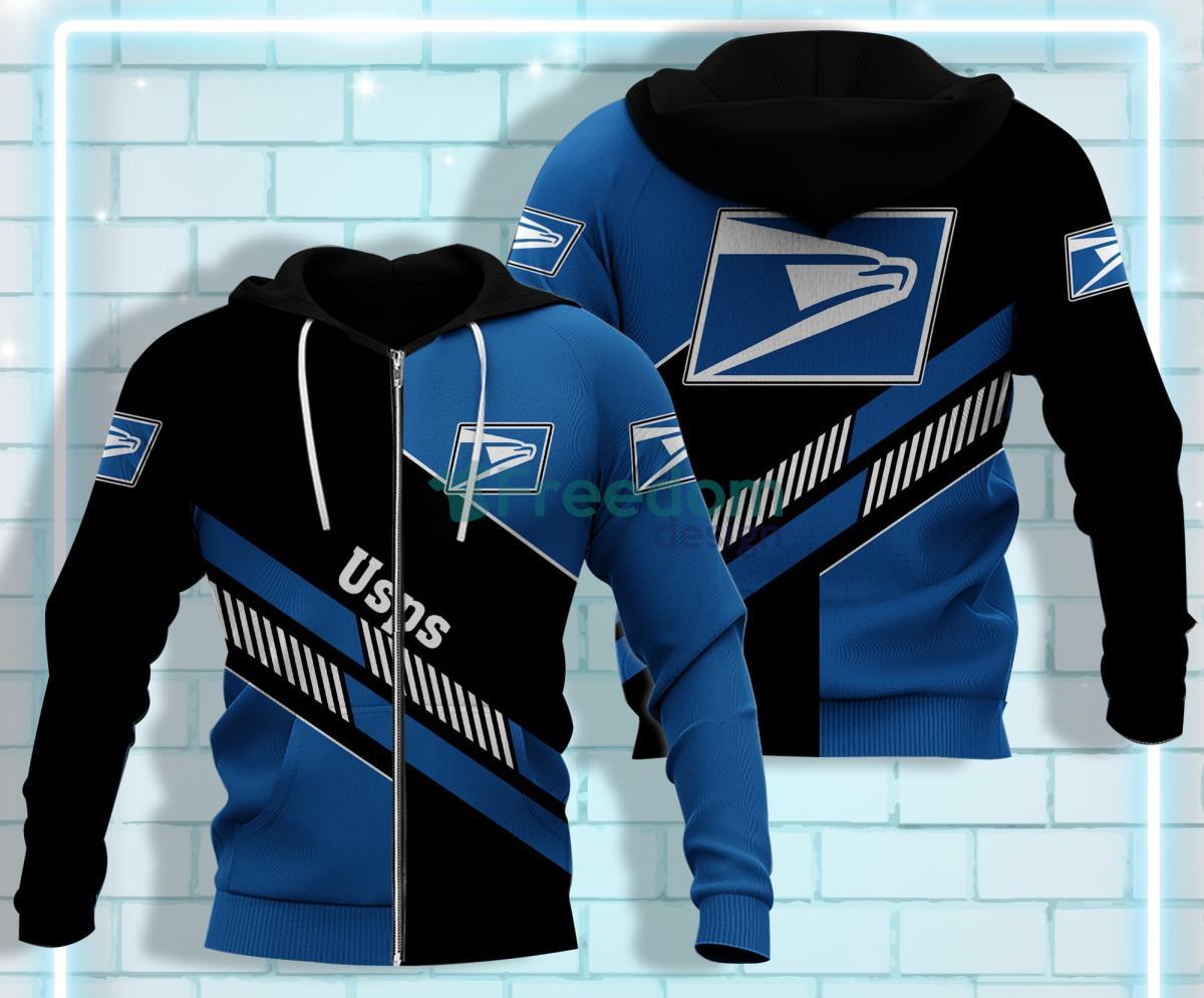 Usps All Over Printed 3D Zip Hoodie Product Photo 1