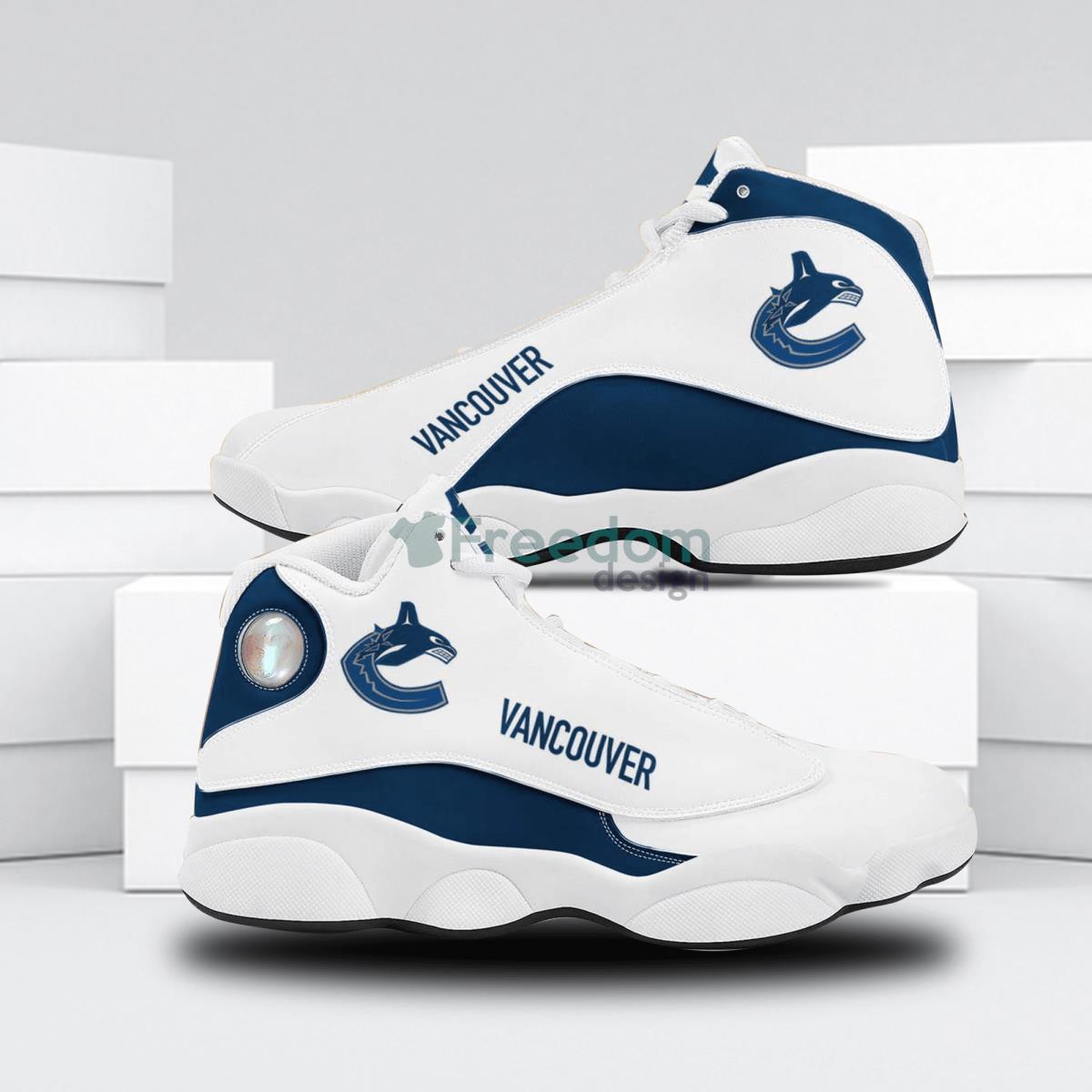 Vancouver Canucks Football Team Air Jordan 13 Shoes Running Casual Sneakers Product Photo 1