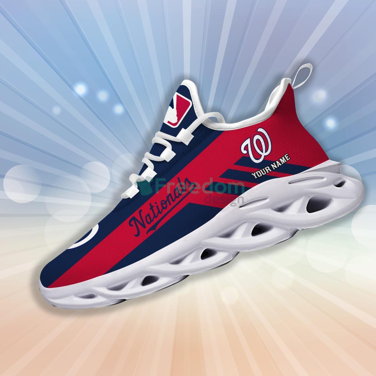 Washington Nationals MLB Trend Sneakers Max Soul Shoes For Fans