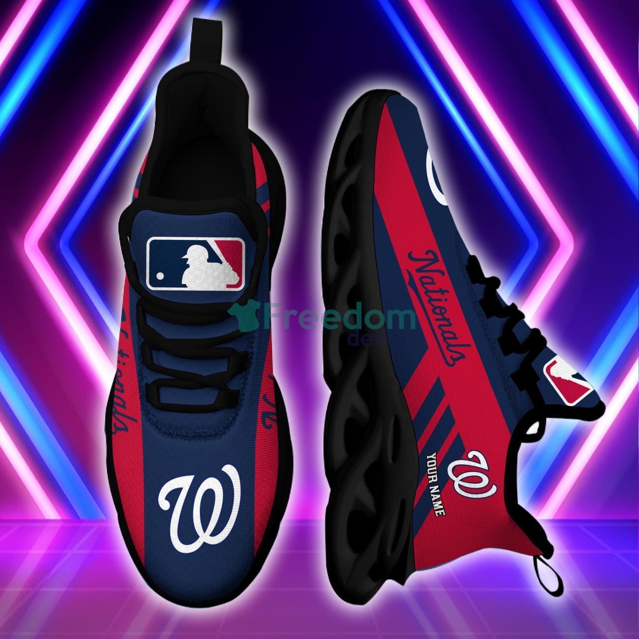 Washington Nationals MLB Trend Sneakers Max Soul Shoes For Fans