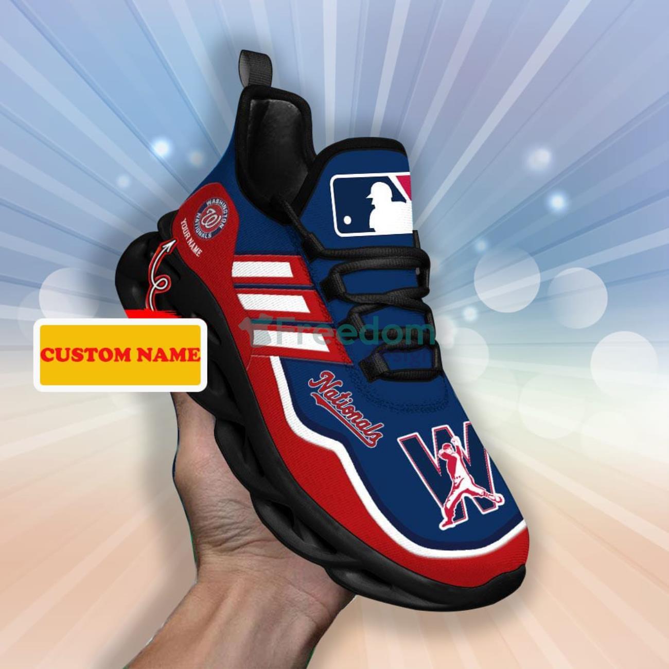 Washington Nationals MLB Trend Sneakers Max Soul Shoes For Fans