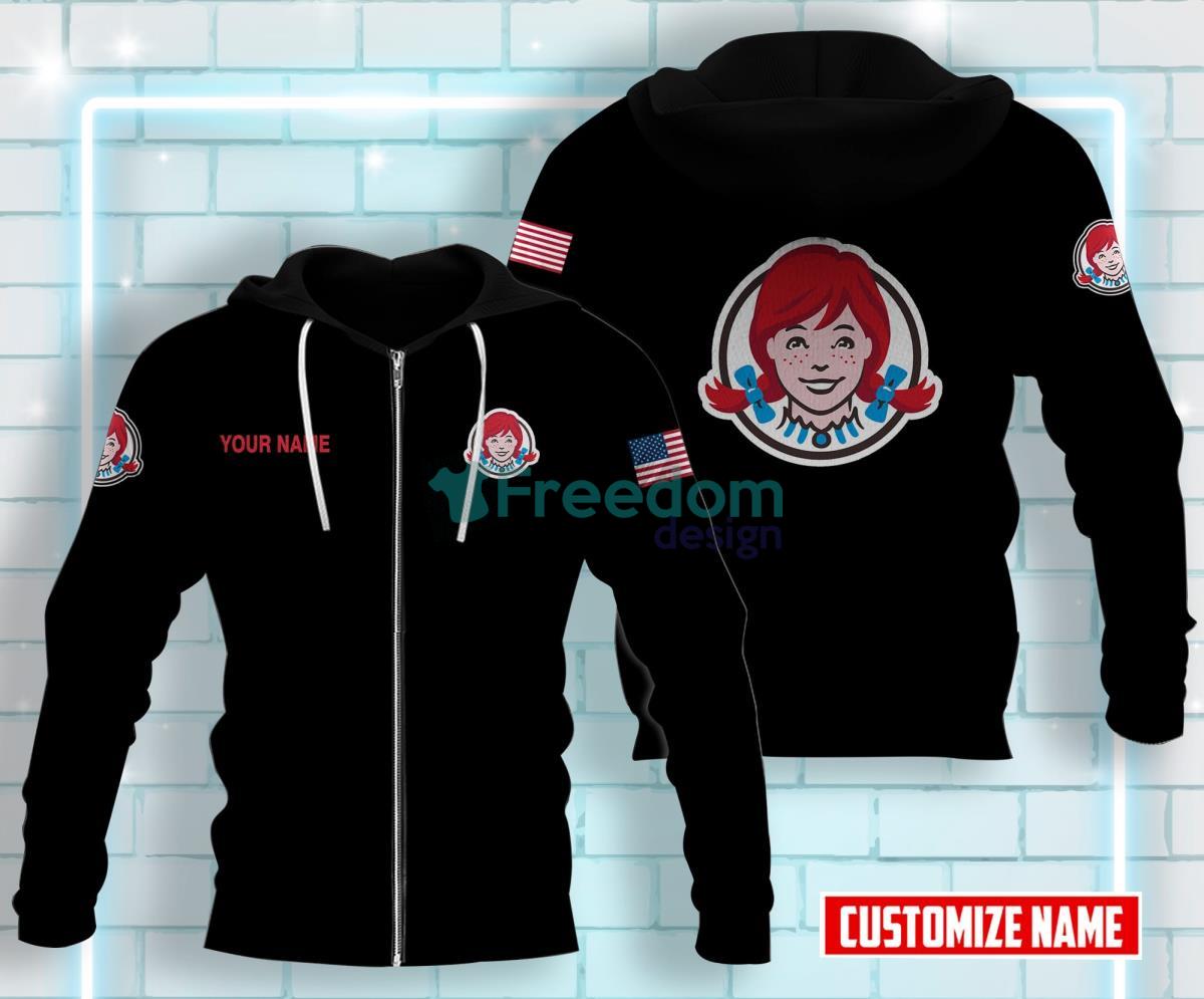 Wendy's All Over Printed 3D Custom Name Zip Hoodie Best Gift For Men Women Product Photo 1