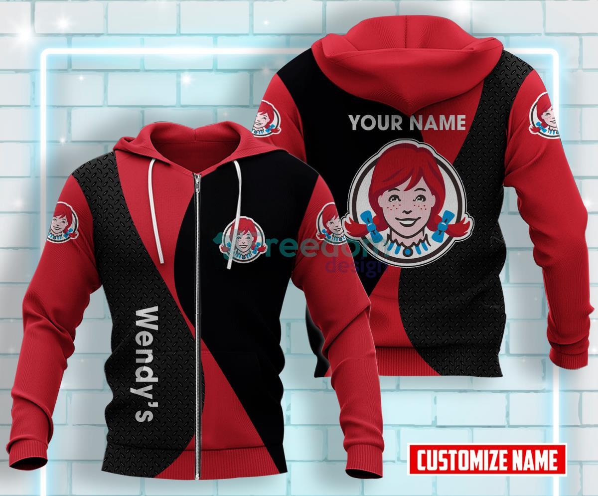 Wendy's All Over Printed 3D Custom Name Zip Hoodie Gift For Men Women Product Photo 1