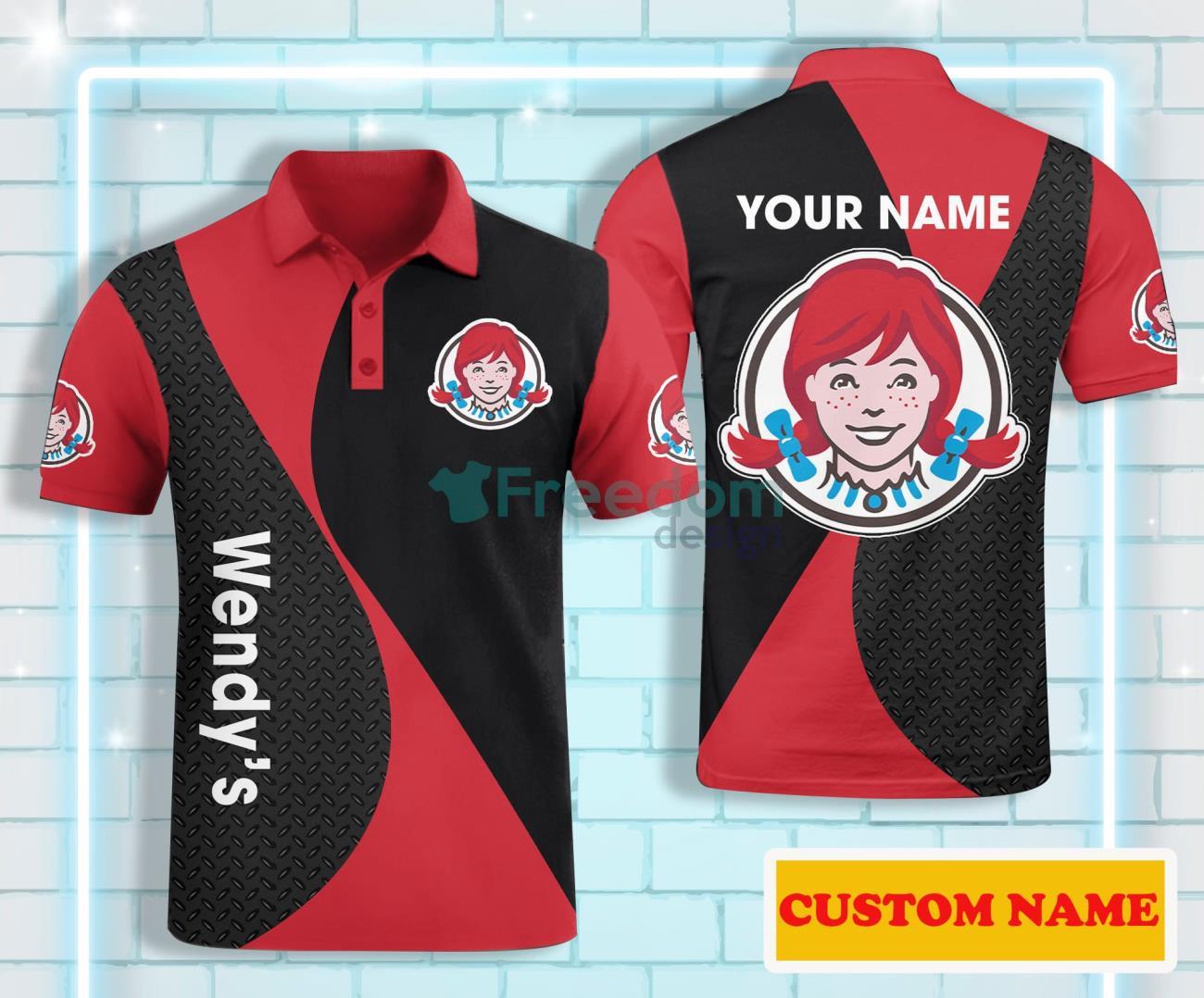 Wendy's Custom Name Polo Shirt For Men Product Photo 1