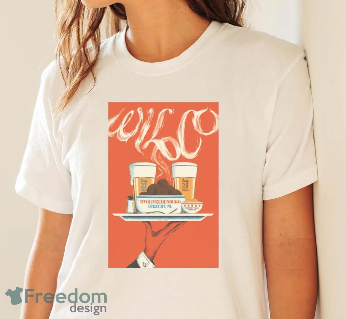 Wilco Utrecht NL Tour 2023 Poster T Shirt - White Ladies T-Shirt