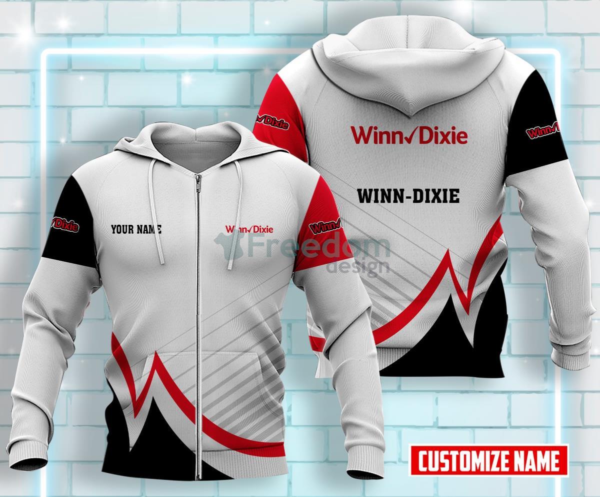 Winn-Dixie All Over Printed 3D Custom Name Zip Hoodie For Men Women Product Photo 1