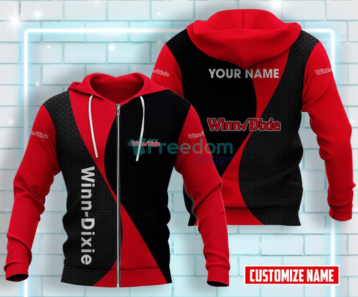 Winn-Dixie All Over Printed 3D Custom Name Zip Hoodie Product Photo 1