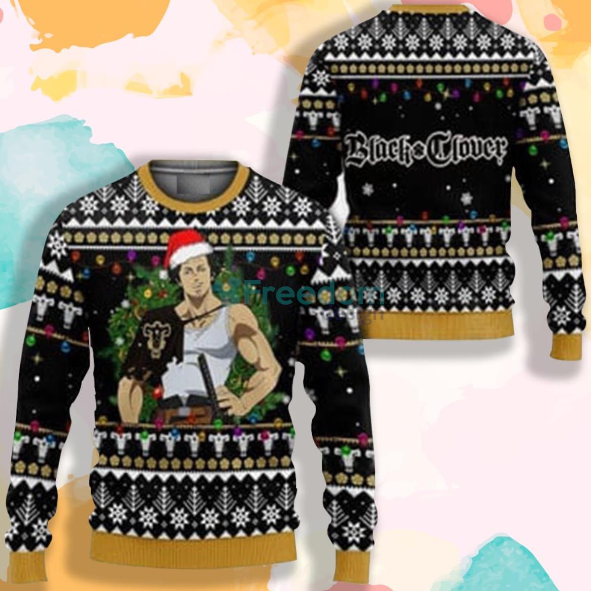 Yami Sukehiro Black Clover Anime AOP Sweater Product Photo 1