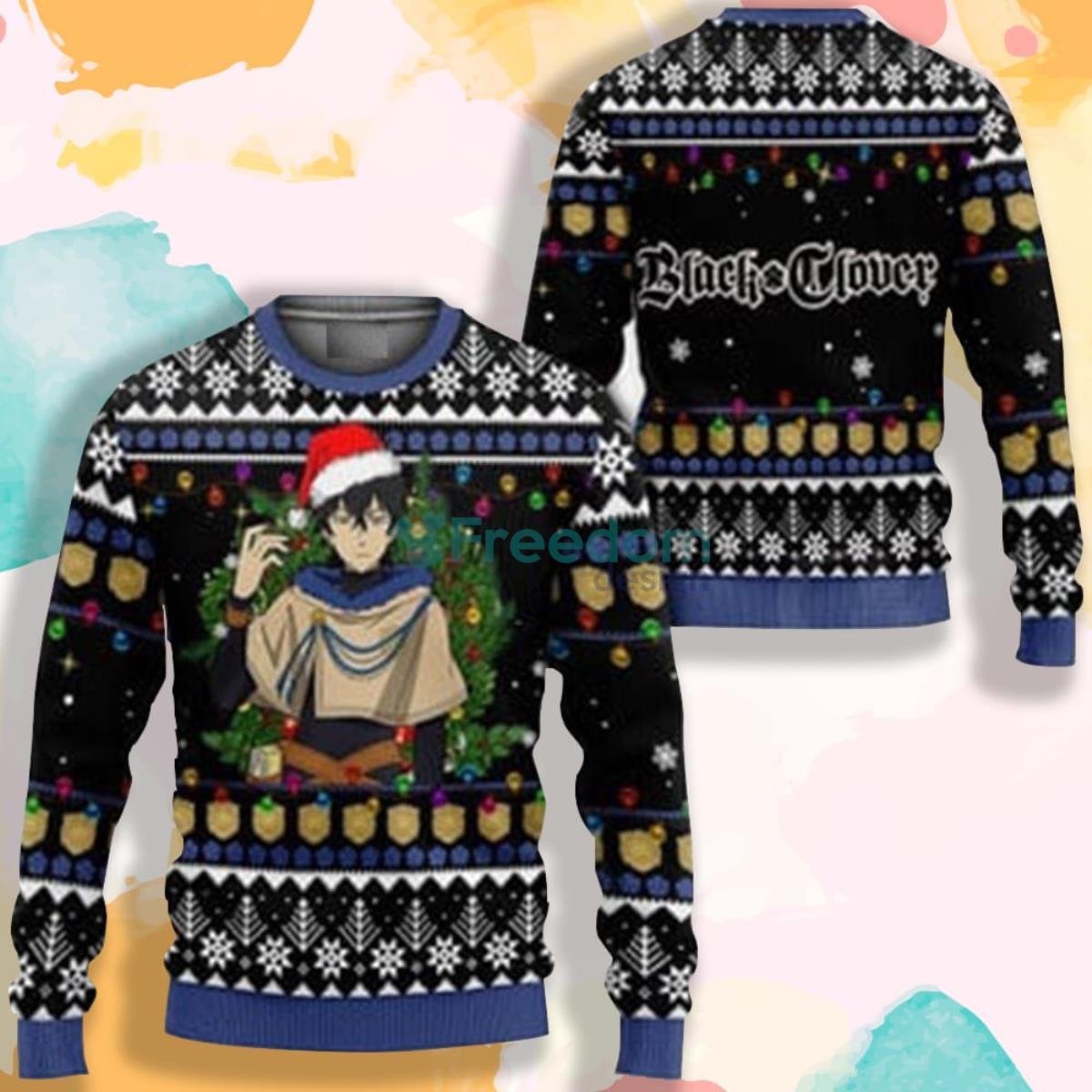 Yuno Black Clover Anime AOP Sweater Product Photo 1