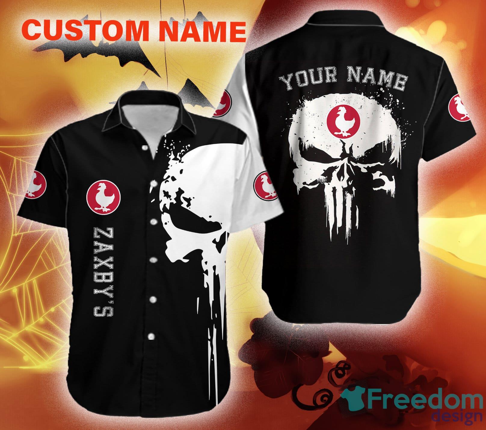 zaxby's Custom Name Hawaiian Skull Halloween Gift For Men And Women - zaxby's Custom Name Hawaiian Skull Halloween Gift For Men And Women