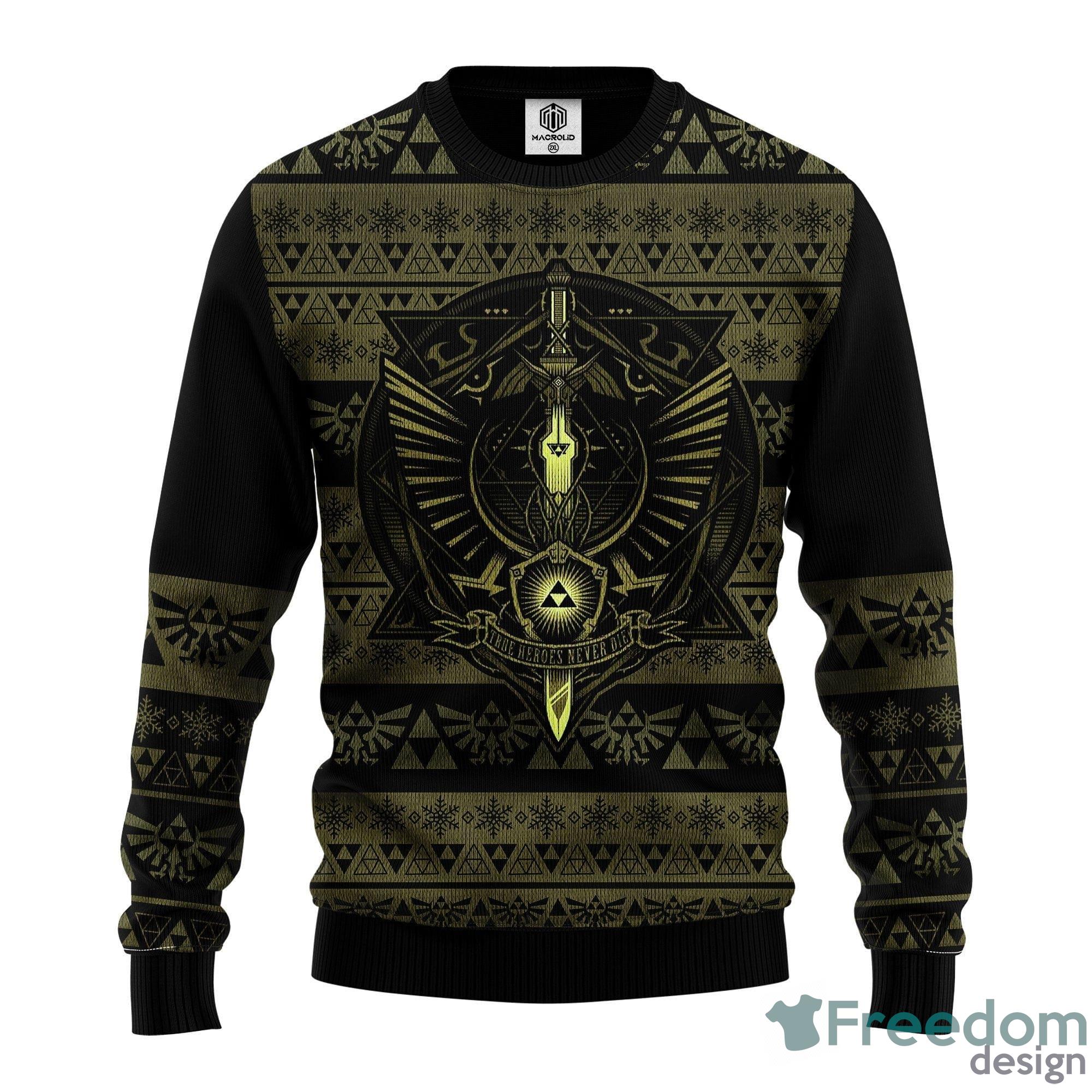 Zelda 3D Thanksgiving Women Mens Ugly Christmas Sweater - Zelda 3D Ugly Christmas Sweater Amazing Gift Idea Thanksgiving Gift_1