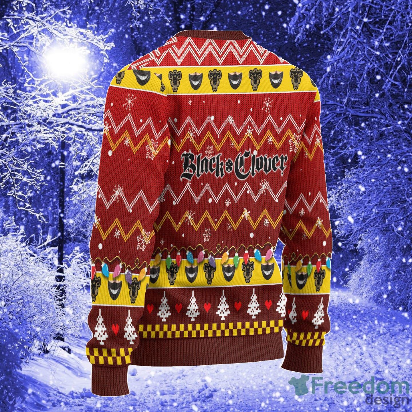 Zorale Anime Black Clover Xmas Women Mens Ugly Christmas Sweater - Zora Ideale Anime Ugly Christmas Sweater Black Clover Xmas Gift_2