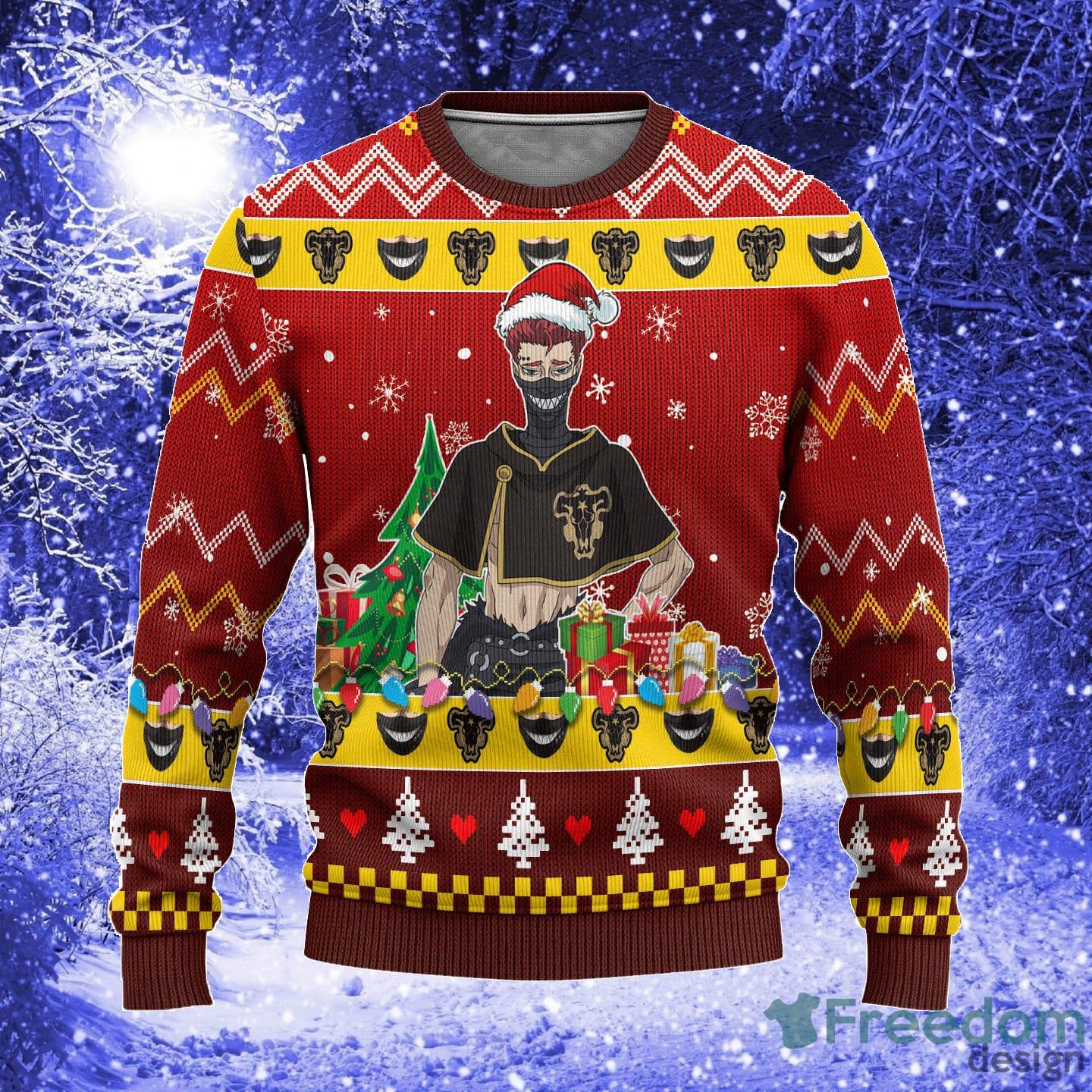 Zorale Anime Black Clover Xmas Women Mens Ugly Christmas Sweater - Zora Ideale Anime Ugly Christmas Sweater Black Clover Xmas Gift_1