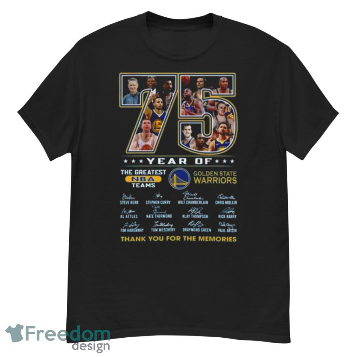 1946 – 2023 Golden State Warriors Thank You For The Memories Shirt - G500 Men’s Classic T-Shirt