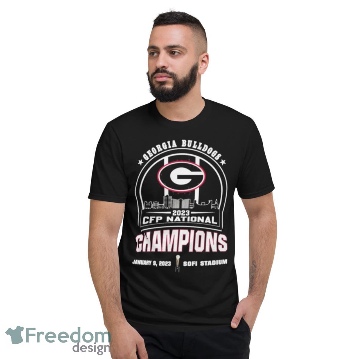 2023 CFP National Champions Georgia Bulldogs shirt - Short Sleeve T-Shirt
