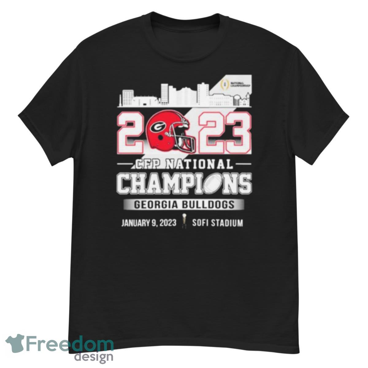 2023 CFP National Champions Georgia Bulldogs Skyline Shirt - G500 Men’s Classic T-Shirt