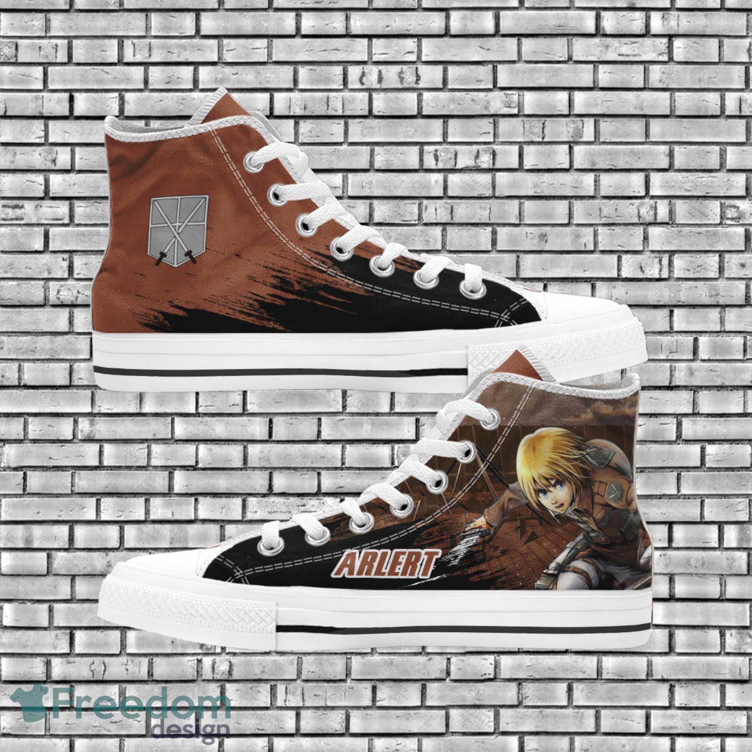 Attack On Titan Anime Fans Armin Arlert High Top Shoes Product Photo 1