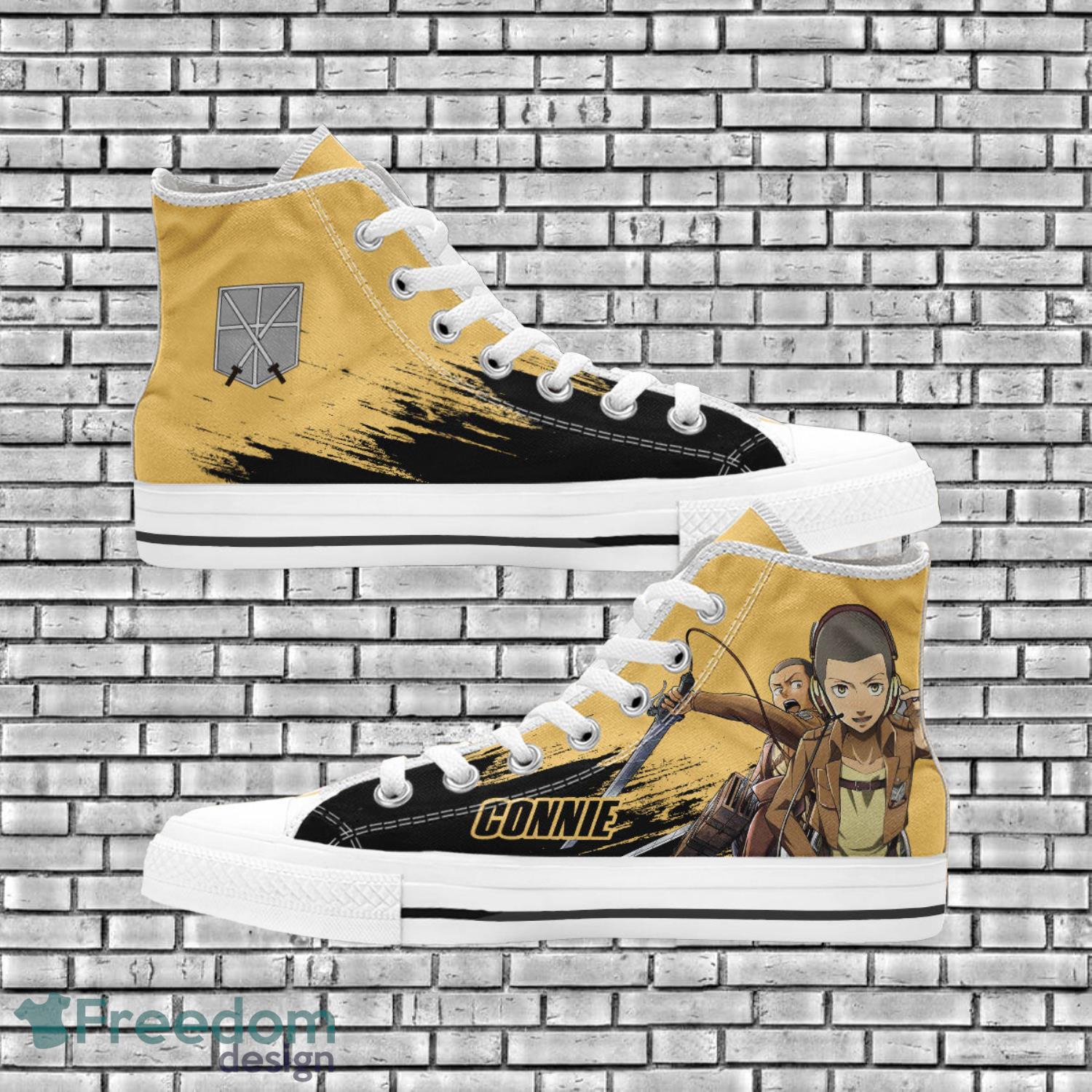 Attack On Titan Anime Fans Connie High Top Shoes Product Photo 1