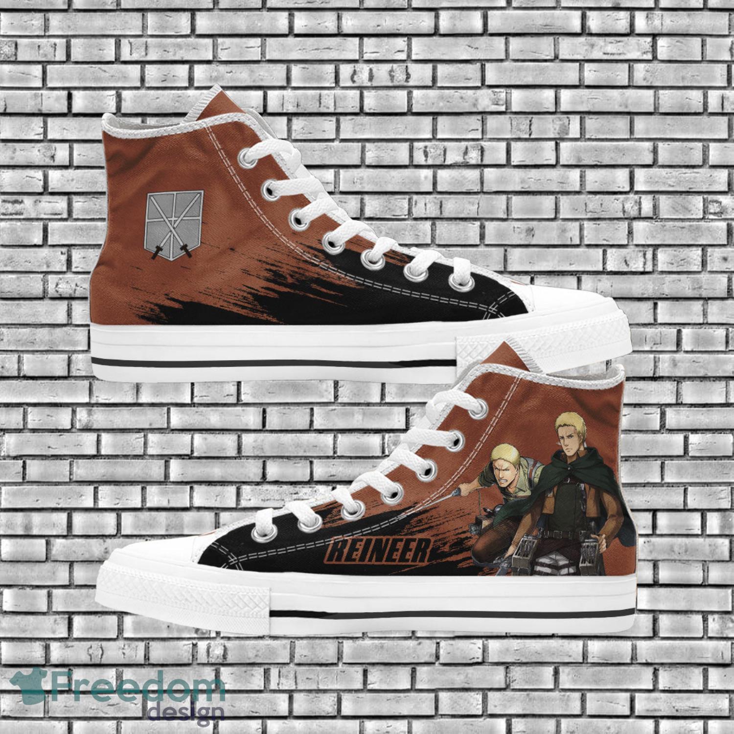 Attack On Titan Anime Fans Reineer High Top Shoes Product Photo 1