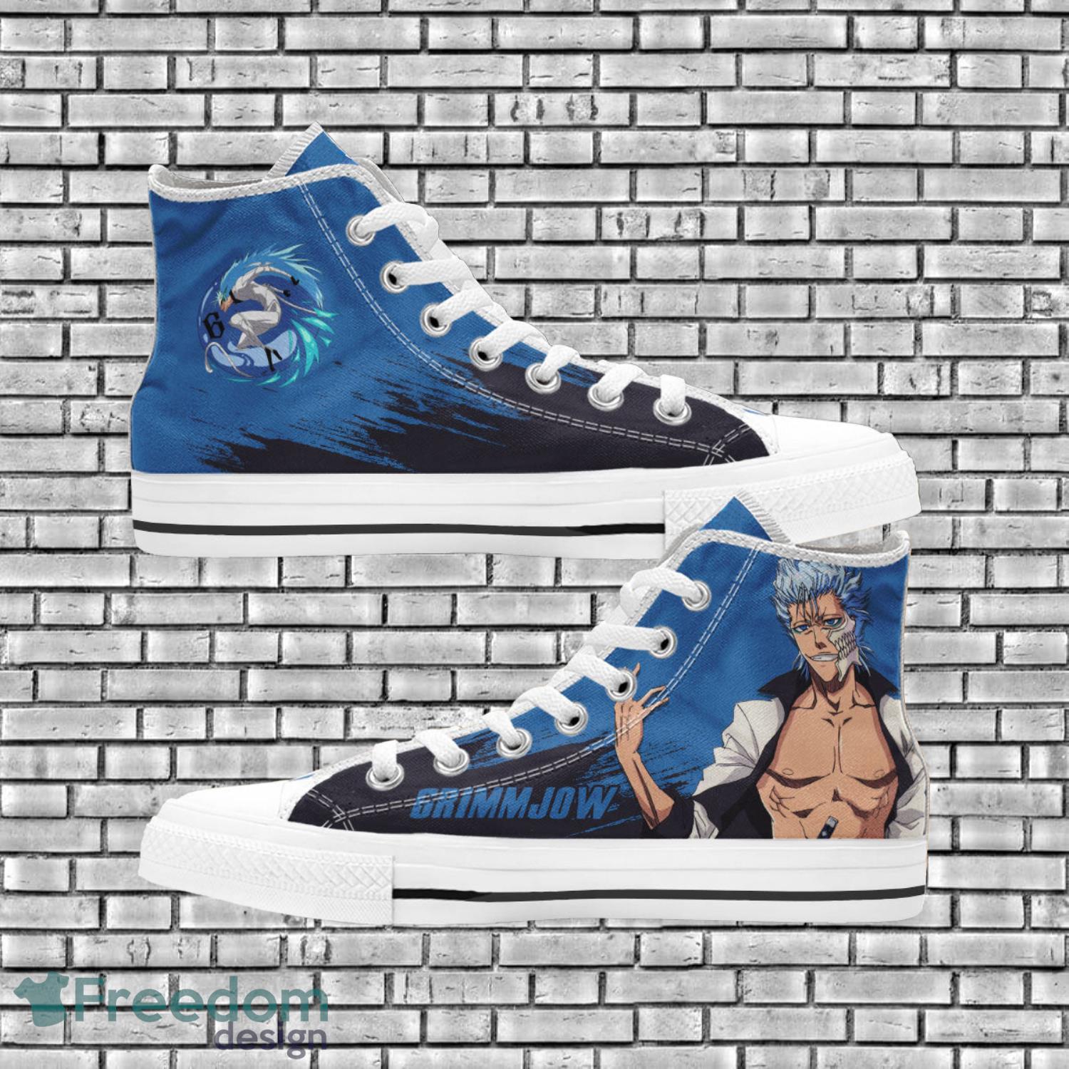Bleach Anime Fans Grimmjow Jaegerjaquez High Top Shoes Product Photo 1