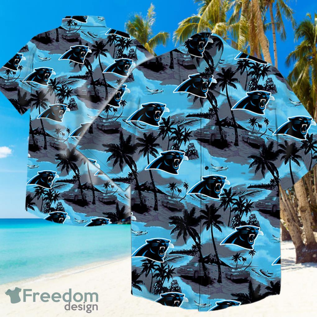 Carolina Panthers Logo NFL Hawaiian Summer Beach Shirt Full Print Product Photo 1