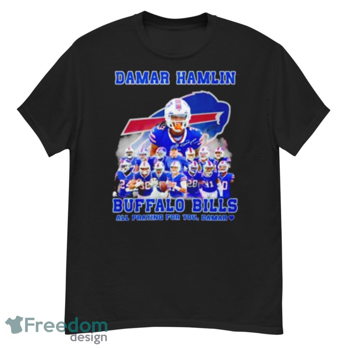 Damar Hamlin Buffalo Bills All Praying For You Damar Signature Shirt - G500 Men’s Classic T-Shirt
