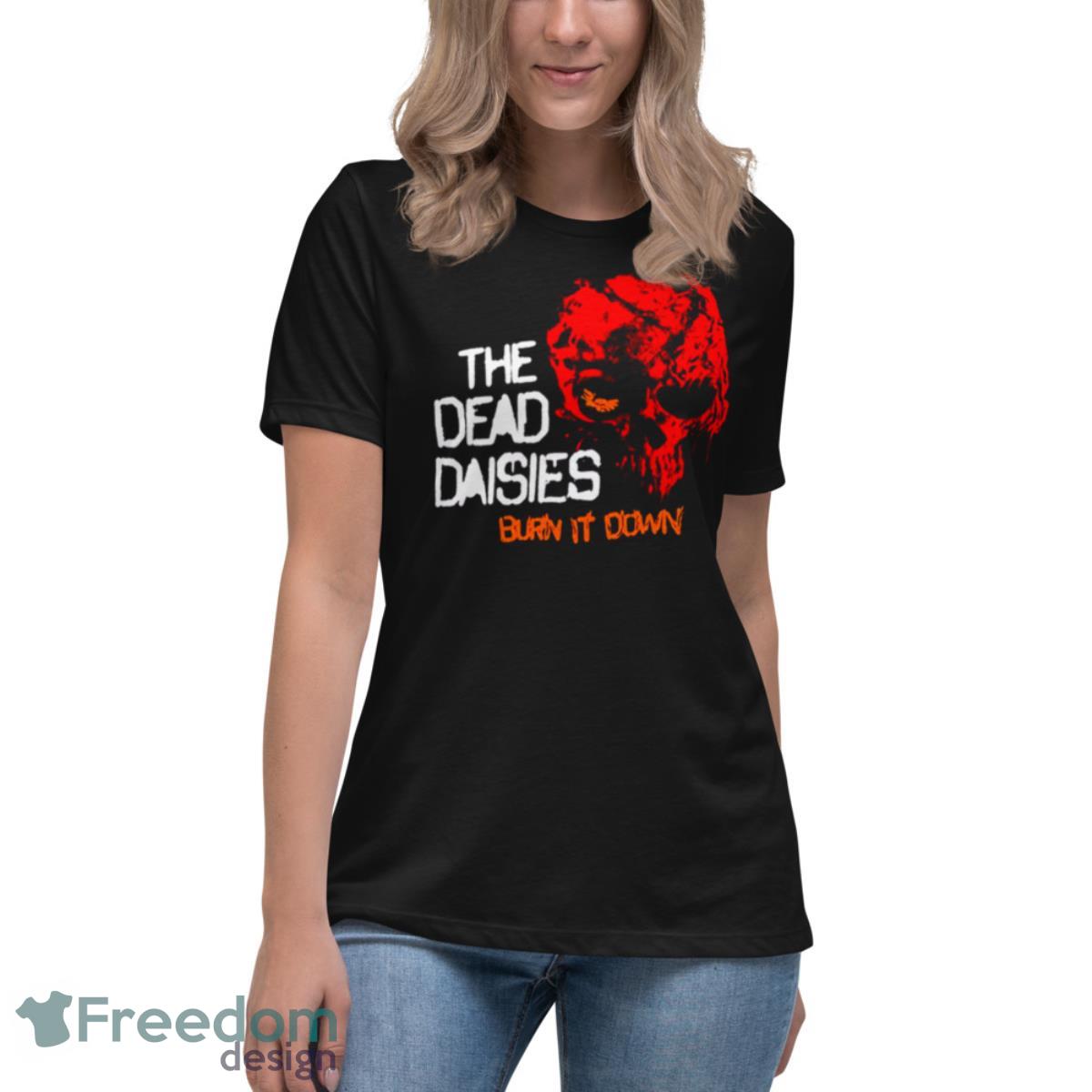 Dead Daisies Red Burn Tour 2023 Masgust Shirt - Womens Relaxed Short Sleeve Jersey Tee Dead Daisies Red Burn Tour 2023 Masgust Shirt - Womens Relaxed Short Sleeve Jersey Tee
