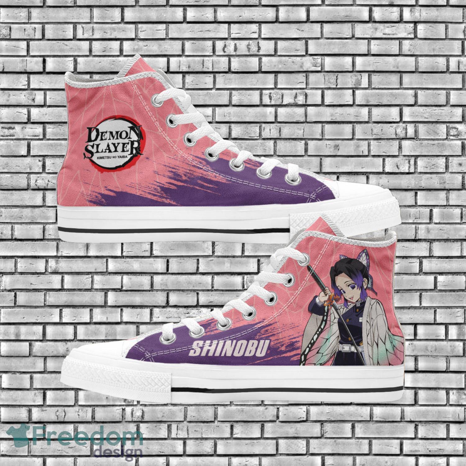 Demon Slayer Anime Fans Shinobu High Top Shoes Product Photo 1