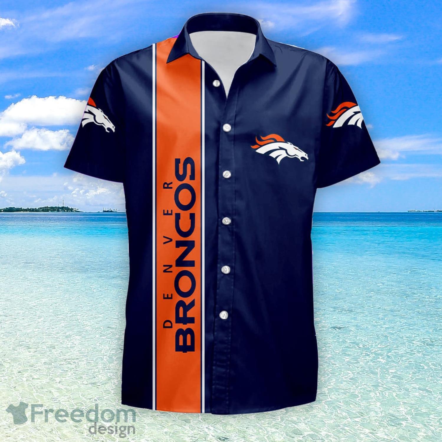 Denver Broncos Custom Name Hawaiian Shirt - Freedomdesign