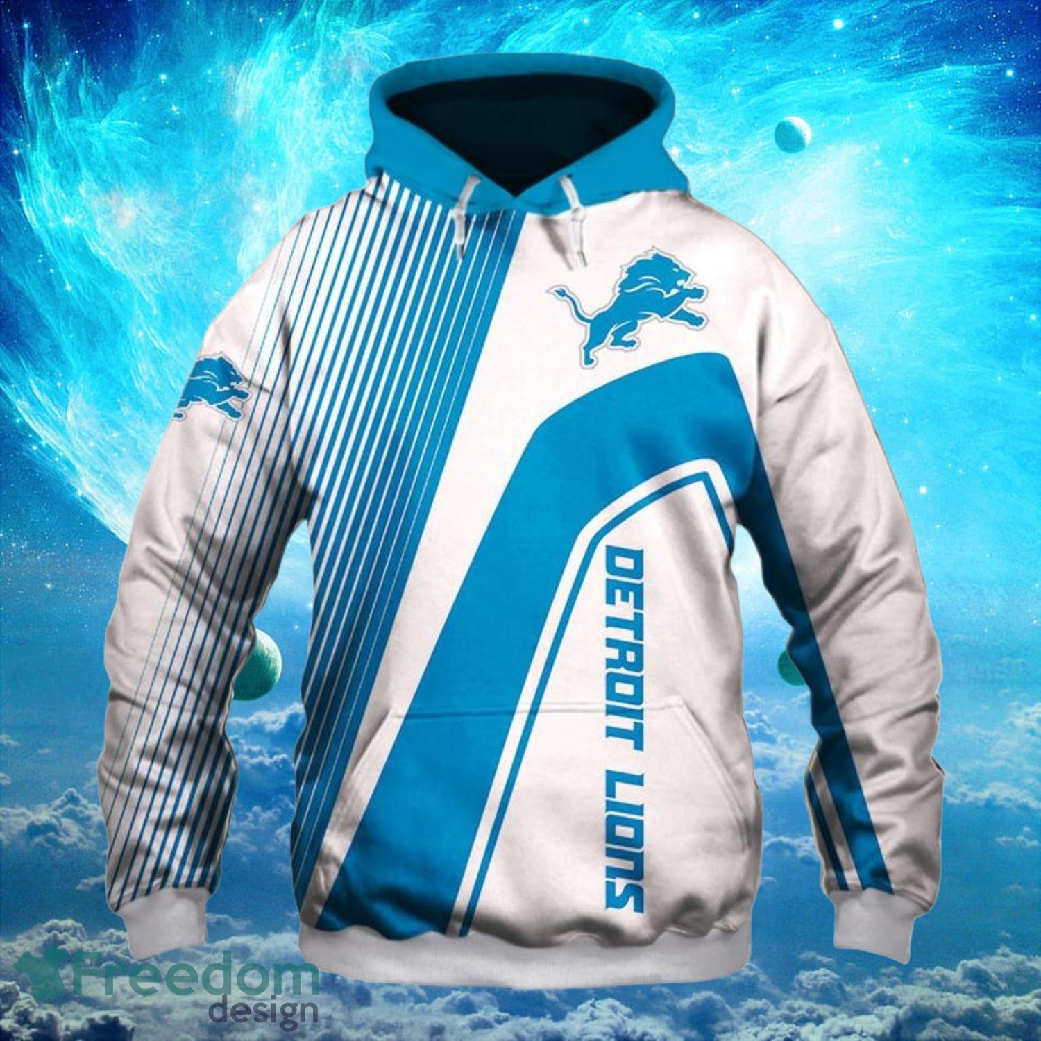 Detroit Lions Logo NFL Light Hoodies Full Over Print Product Photo 1