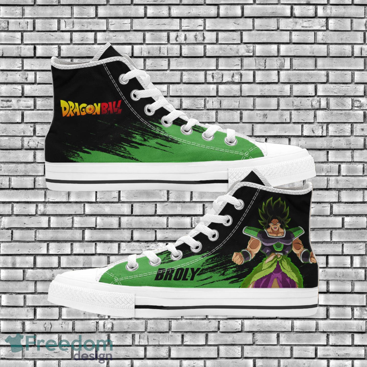Dragon Ball Anime Fans Broly High Top Shoes Product Photo 1