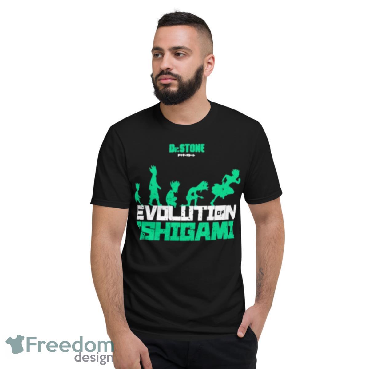 Evolution Of Ishigami Grunge Style Green Design Dr Stone Shirt - Short Sleeve T-Shirt