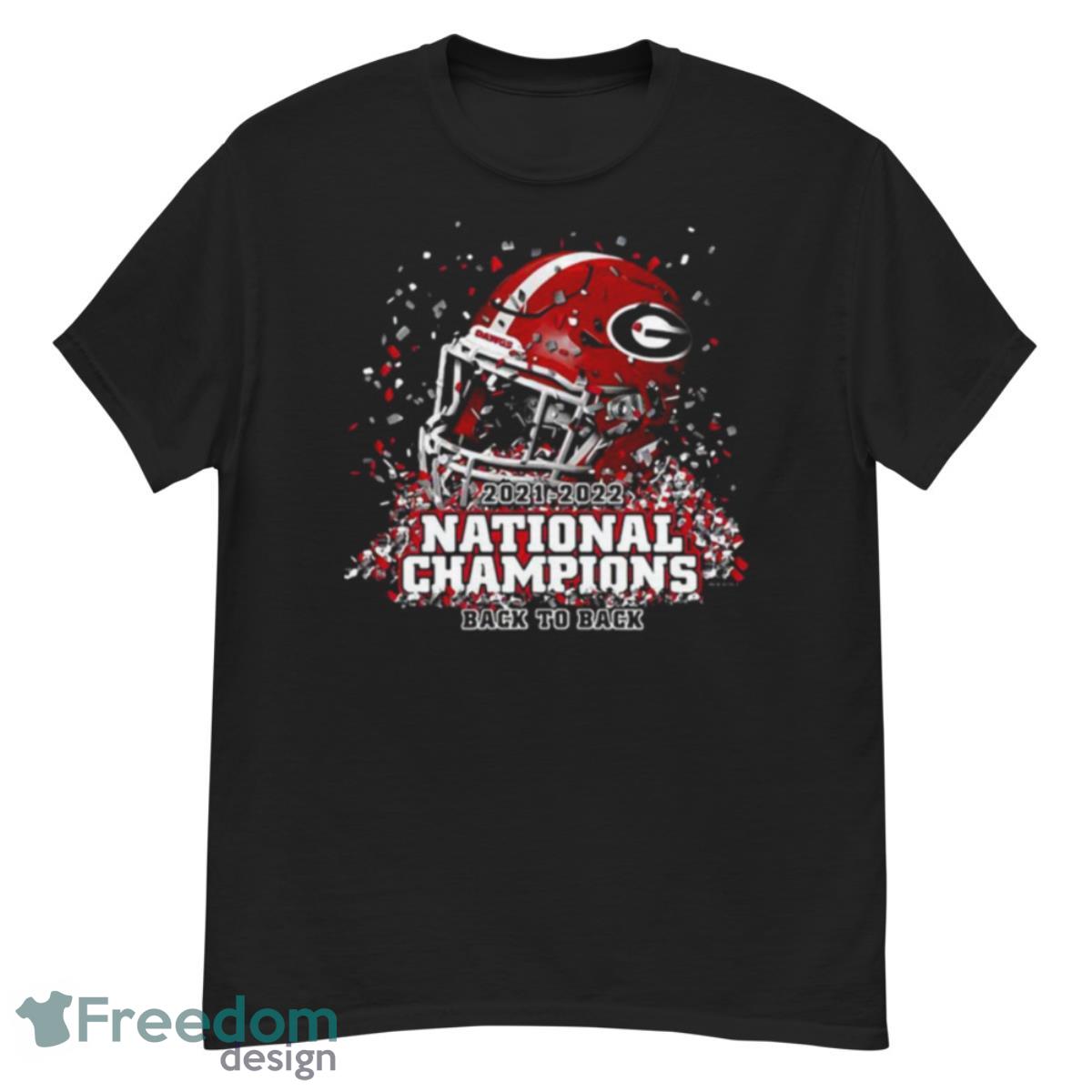 Georgia Bulldogs Back To Back College Football Playoff National Champions Confetti HelmeShirt - G500 Men’s Classic T-Shirt