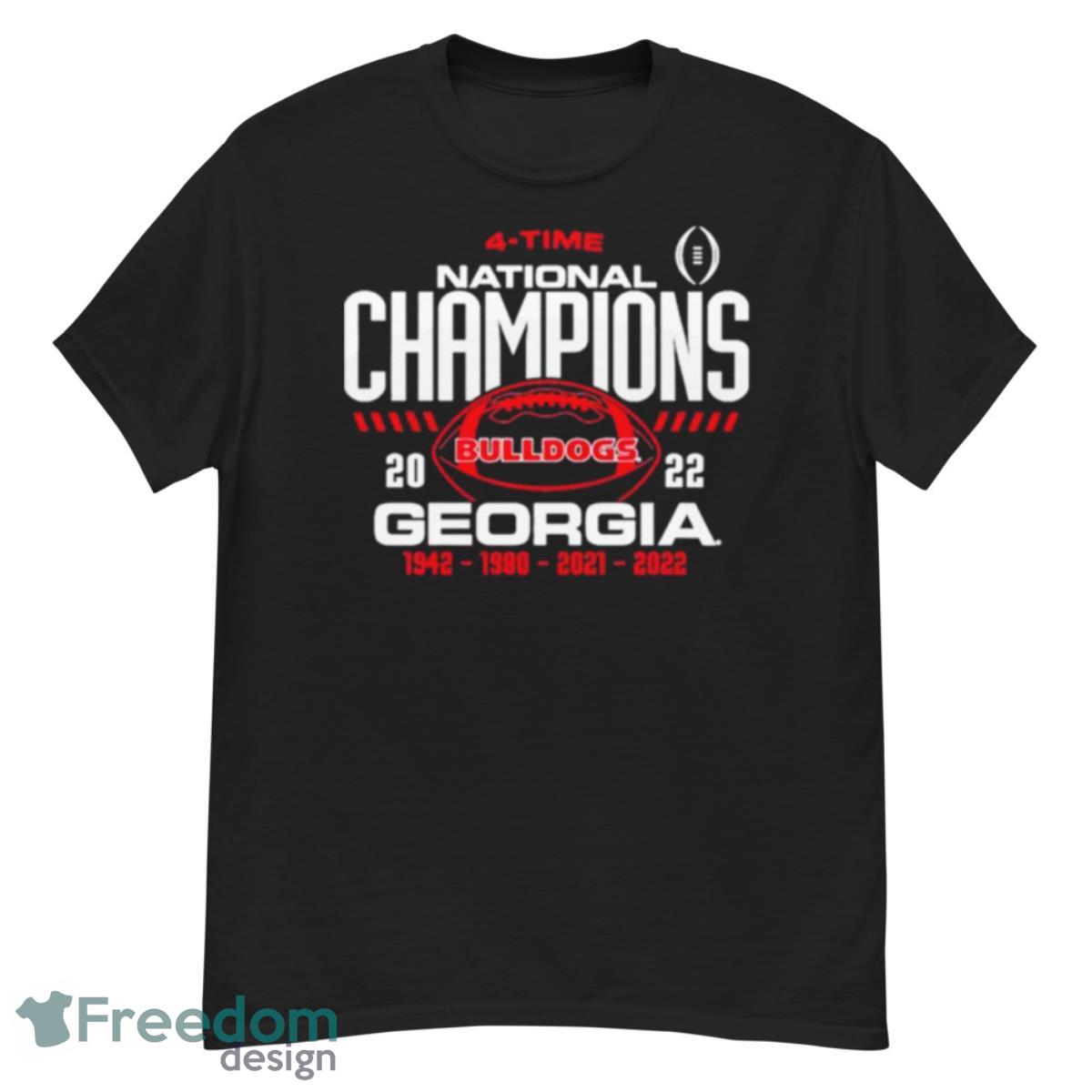 Georgia bulldogs blue 84 women’s four time college football national champions overdye shirt - G500 Men’s Classic T-Shirt