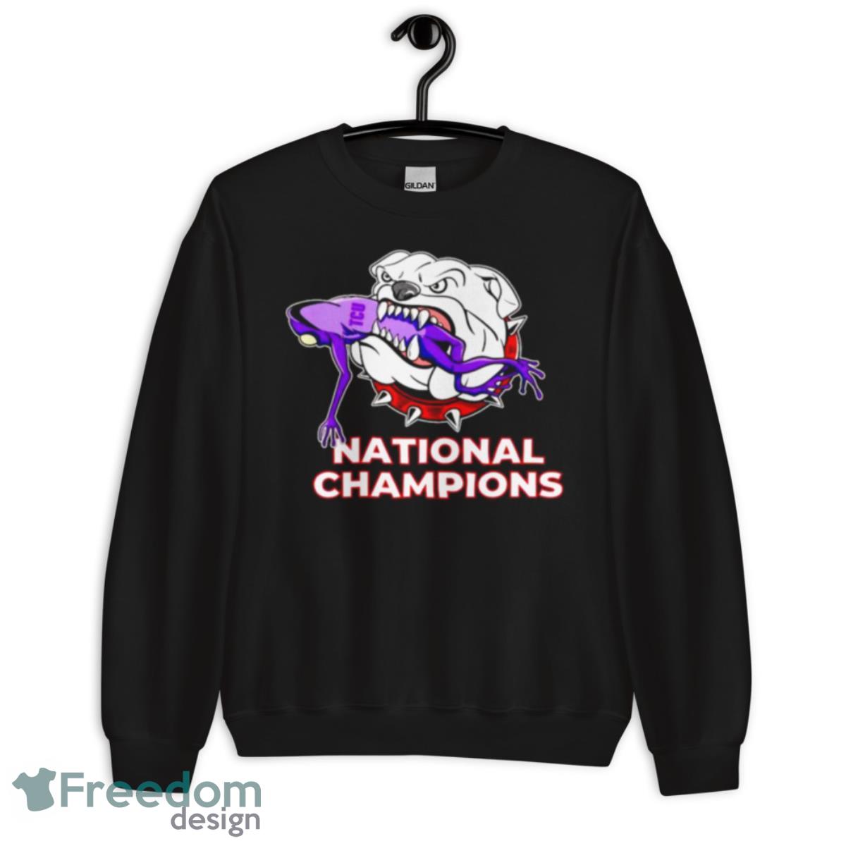 Georgia Bulldogs defeat TCU Horned Frogs national champions shirt - Unisex Crewneck Sweatshirt Georgia Bulldogs defeat TCU Horned Frogs national champions shirt - Unisex Crewneck Sweatshirt