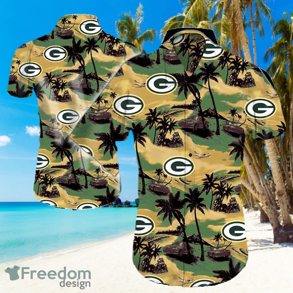 Green Bay Packers Logo NFL Hawaiian Summer Beach Shirt Full Print Product Photo 1