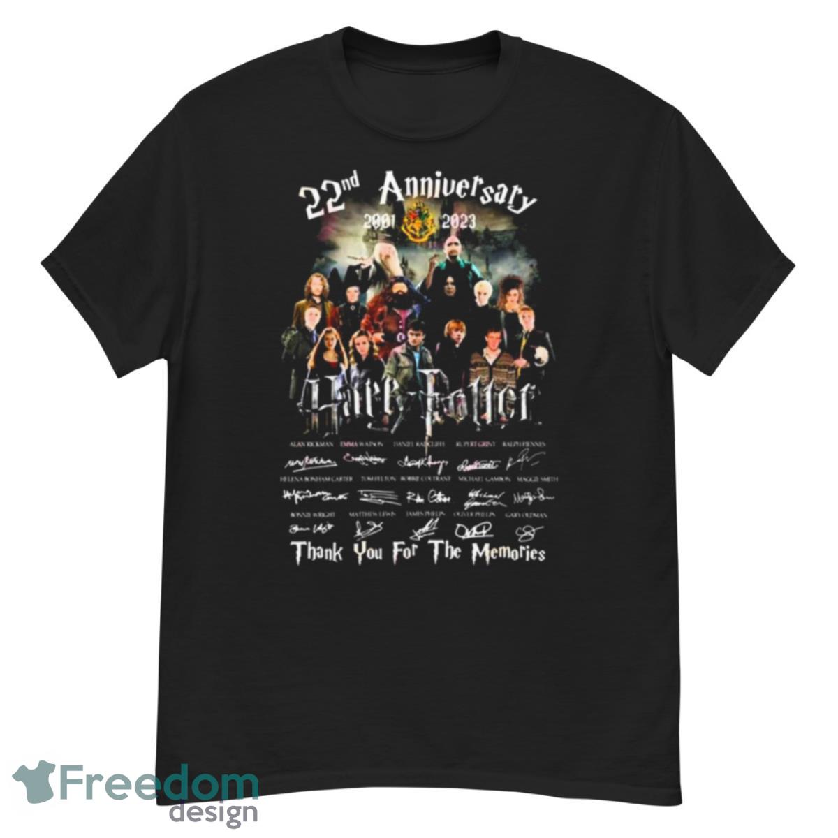 Harry Potter 22nd Anniversary 2001 – 2023 Thank You For The Memories Signatures Shirt - G500 Men’s Classic T-Shirt