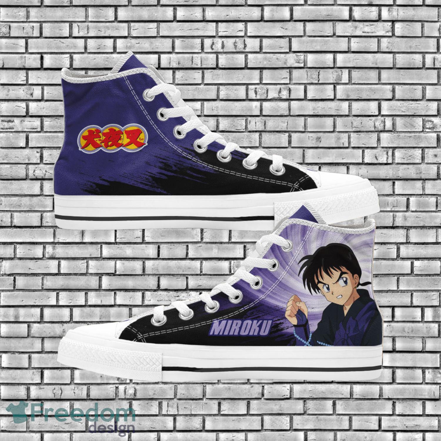 Inuyasha Anime Fans Miroku High Top Shoes Product Photo 1