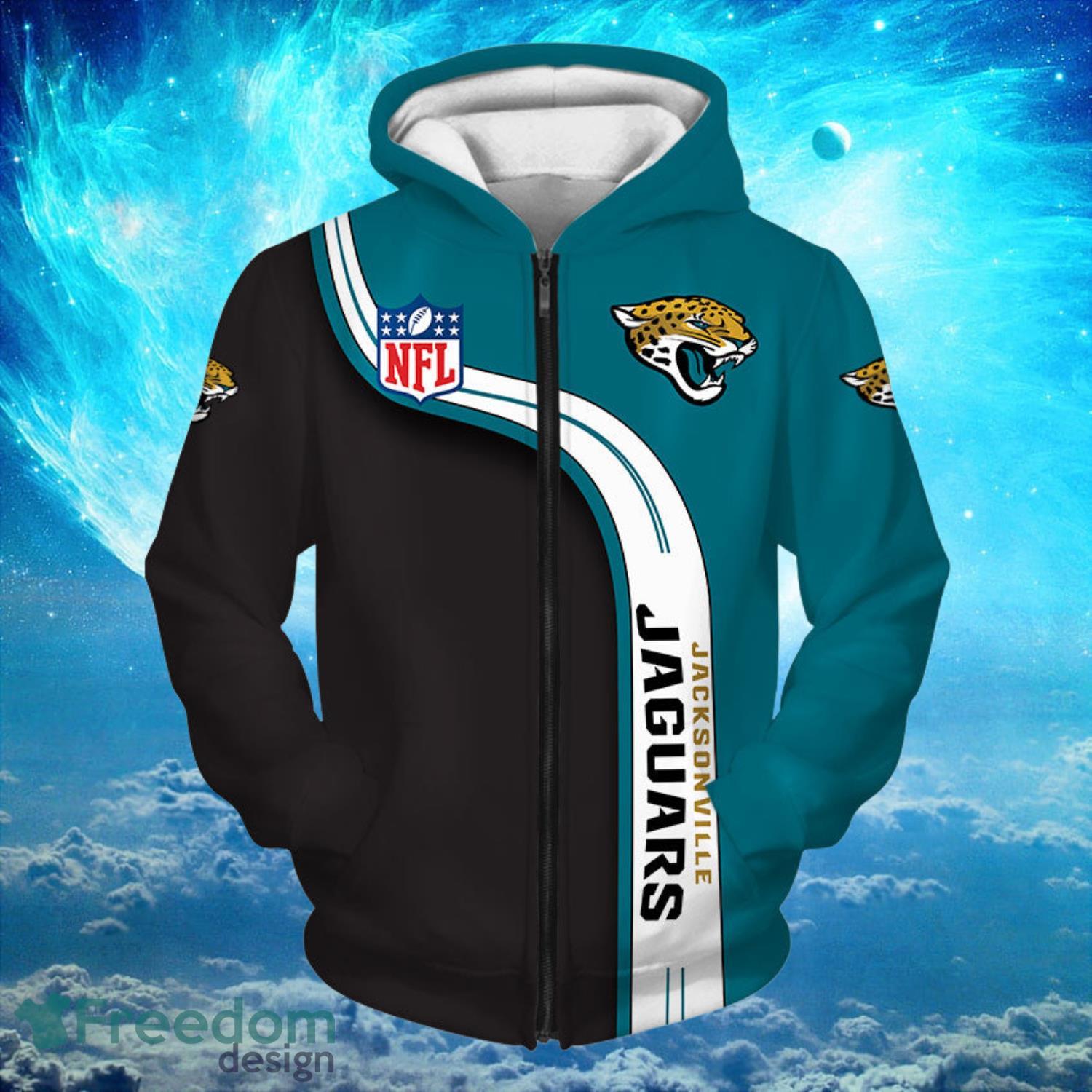 Jacksonville Jaguars Logo Highway Letter Hoodies Full Over Print Product Photo 2