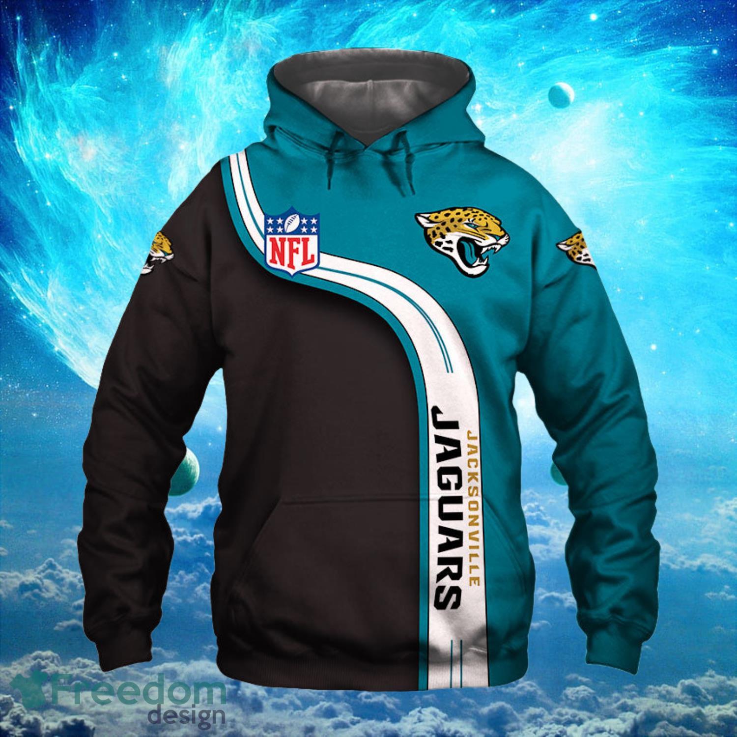 NFL Jacksonville Jaguars Blue Hoodie, Zip Hoodie 3D All Over Print For Fans